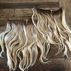 Covet & Mane custom 18in hair extension rows- excellent condition